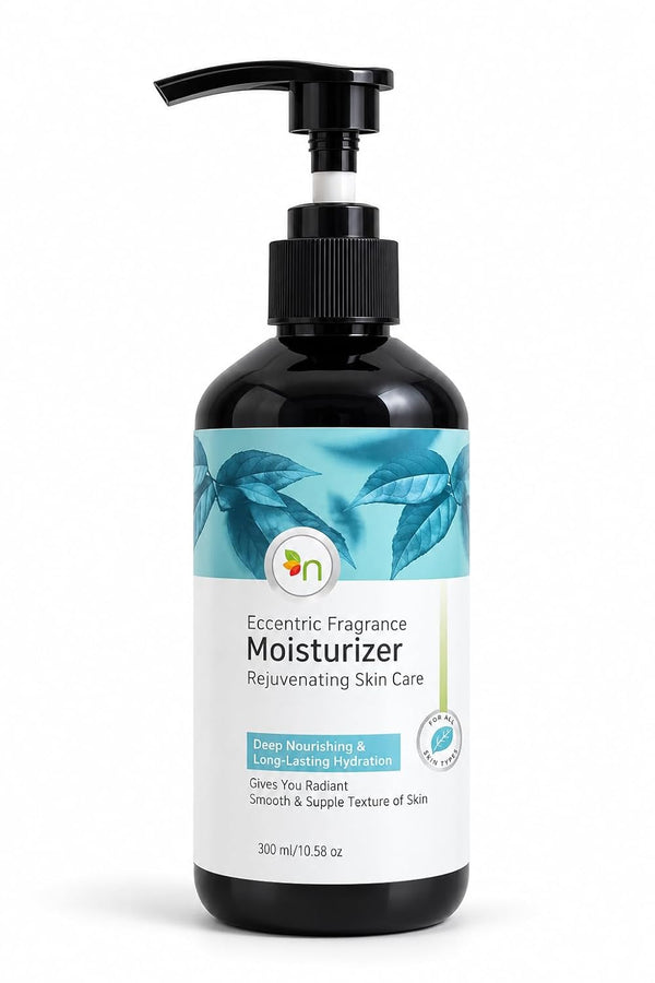 Eccentric Fragrance Moisturizer 300ml | Moisturizing Lotion for Dry Skin | Rejuvenating Skin Care for Soft & Supple Skin | Vegan, Cruelty Free, Sulphate Free, Vitamin E